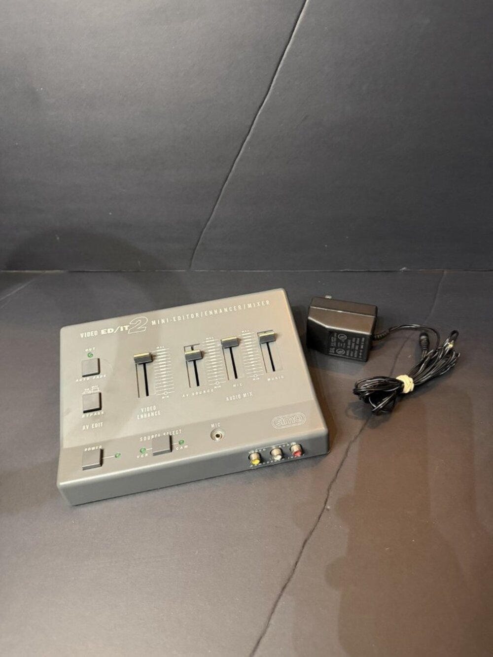 Sima Video Mini Editor / Enhancer and Sound Mixer Ed Lit 2 - W/ Power Cord Works